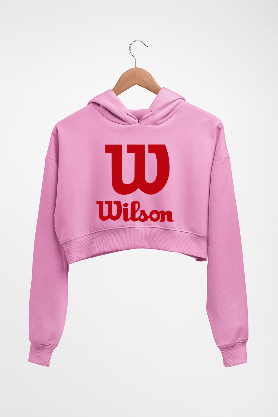 Wilson Crop HOODIE FOR WOMEN-Light Baby Pink-Ektarfa.online