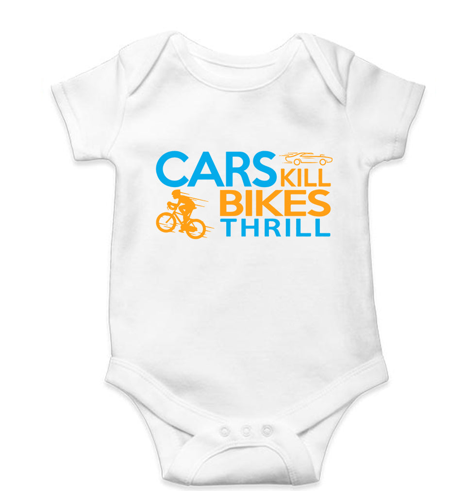 Cycling Kids Romper For Baby Boy/Girl-White-Ektarfa.online