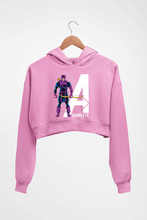 Load image into Gallery viewer, Hawkeye Crop HOODIE FOR WOMEN-Light Baby Pink-Ektarfa.online
