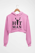 Load image into Gallery viewer, Rohit Sharma Crop HOODIE FOR WOMEN-Light Baby Pink-Ektarfa.online
