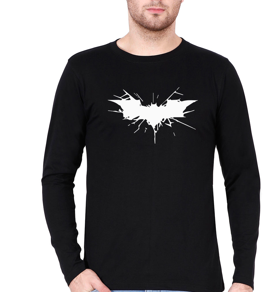 Batman Superhero Full Sleeves T-Shirt for Men-Black-Ektarfa.online
