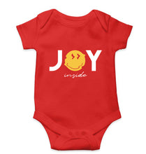 Load image into Gallery viewer, Joy Emoji Kids Romper For Baby Boy/Girl-0-5 Months(18 Inches)-Red-Ektarfa.online
