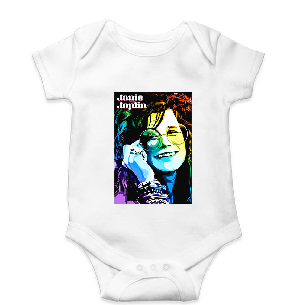 Janis Joplin Kids Romper For Baby Boy/Girl-White-Ektarfa.online