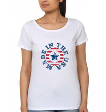Load image into Gallery viewer, America T-Shirt for Women-White-Ektarfa.online
