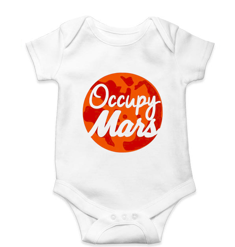 Occupy Mars Elon Musk Kids Romper For Baby Boy/Girl-White-Ektarfa.online
