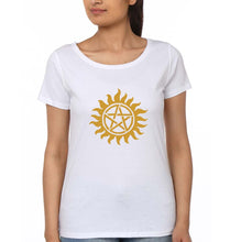 Load image into Gallery viewer, Supernatural T-Shirt for Women-White-Ektarfa.online
