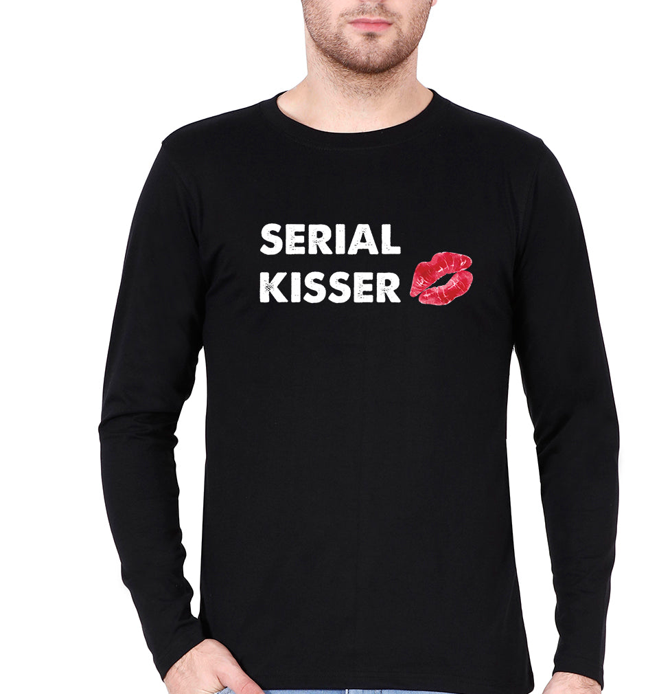 Serial Kisser Full Sleeves T-Shirt for Men-Black-Ektarfa.online