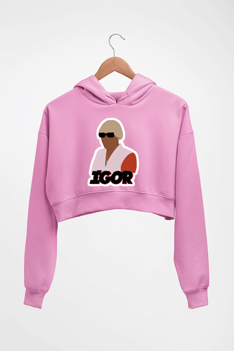 Igor Crop HOODIE FOR WOMEN-Light Baby Pink-Ektarfa.online