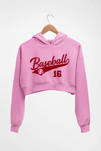 Load image into Gallery viewer, Baseball Crop HOODIE FOR WOMEN-Light Baby Pink-Ektarfa.online
