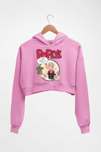 Load image into Gallery viewer, Popeye Crop HOODIE FOR WOMEN-Light Baby Pink-Ektarfa.online
