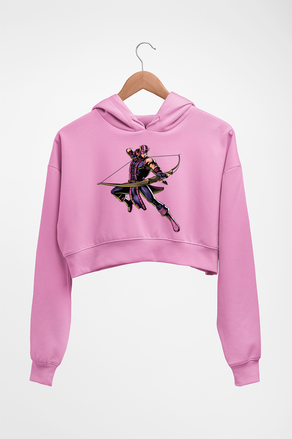 Hawkeye Crop HOODIE FOR WOMEN-Light Baby Pink-Ektarfa.online