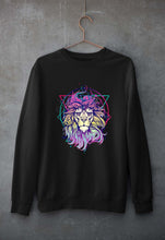 Load image into Gallery viewer, Psychedelic Lion Unisex Sweatshirt for Men/Women-black-Ektarfa.online
