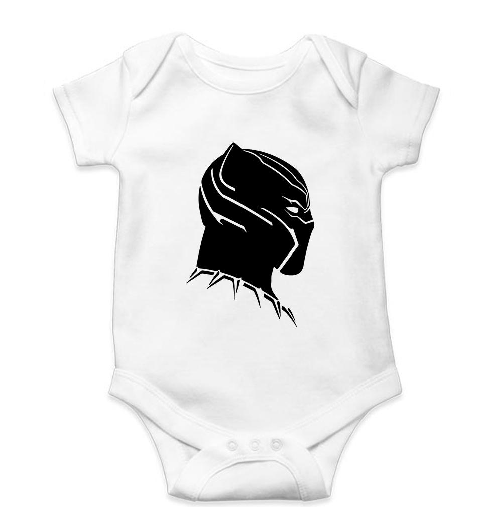 Black Panther Superhero Kids Romper For Baby Boy/Girl-White-Ektarfa.online