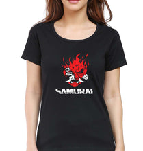 Load image into Gallery viewer, Cyberpunk Samurai T-Shirt for Women-Black-Ektarfa.online
