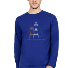 Load image into Gallery viewer, Viswanathan Anand Chess Full Sleeves T-Shirt for Men-Royal Blue-Ektarfa.online
