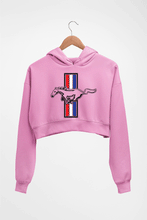 Load image into Gallery viewer, Ford Mustang Crop HOODIE FOR WOMEN-Light Baby Pink-Ektarfa.online
