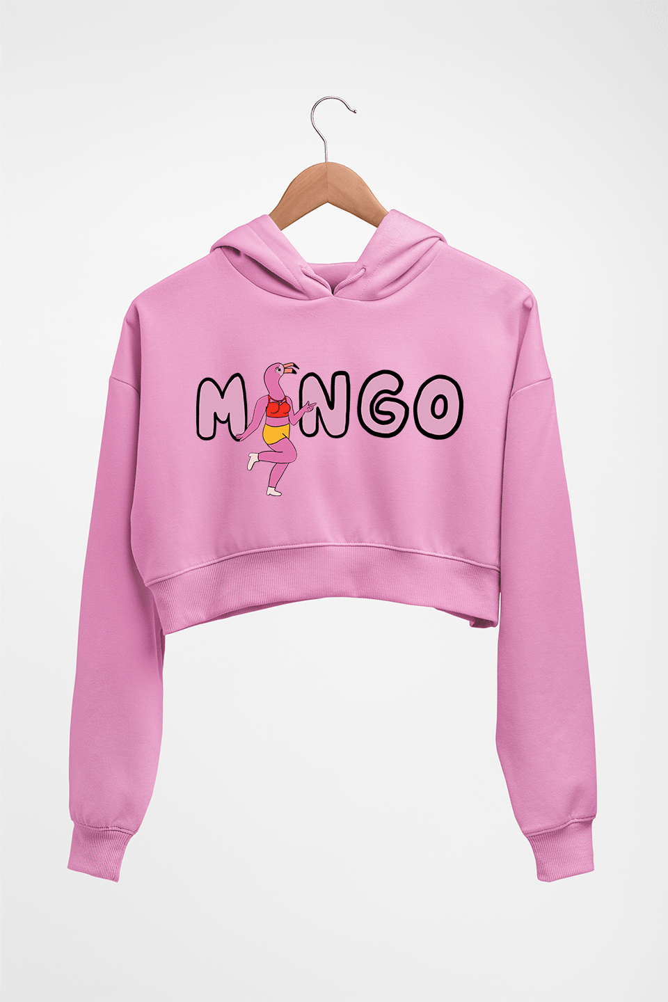Mingo Crop HOODIE FOR WOMEN-Light Baby Pink-Ektarfa.online