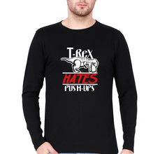 Load image into Gallery viewer, T-Rex Gym Funny Full Sleeves T-Shirt for Men-Black-Ektarfa.online
