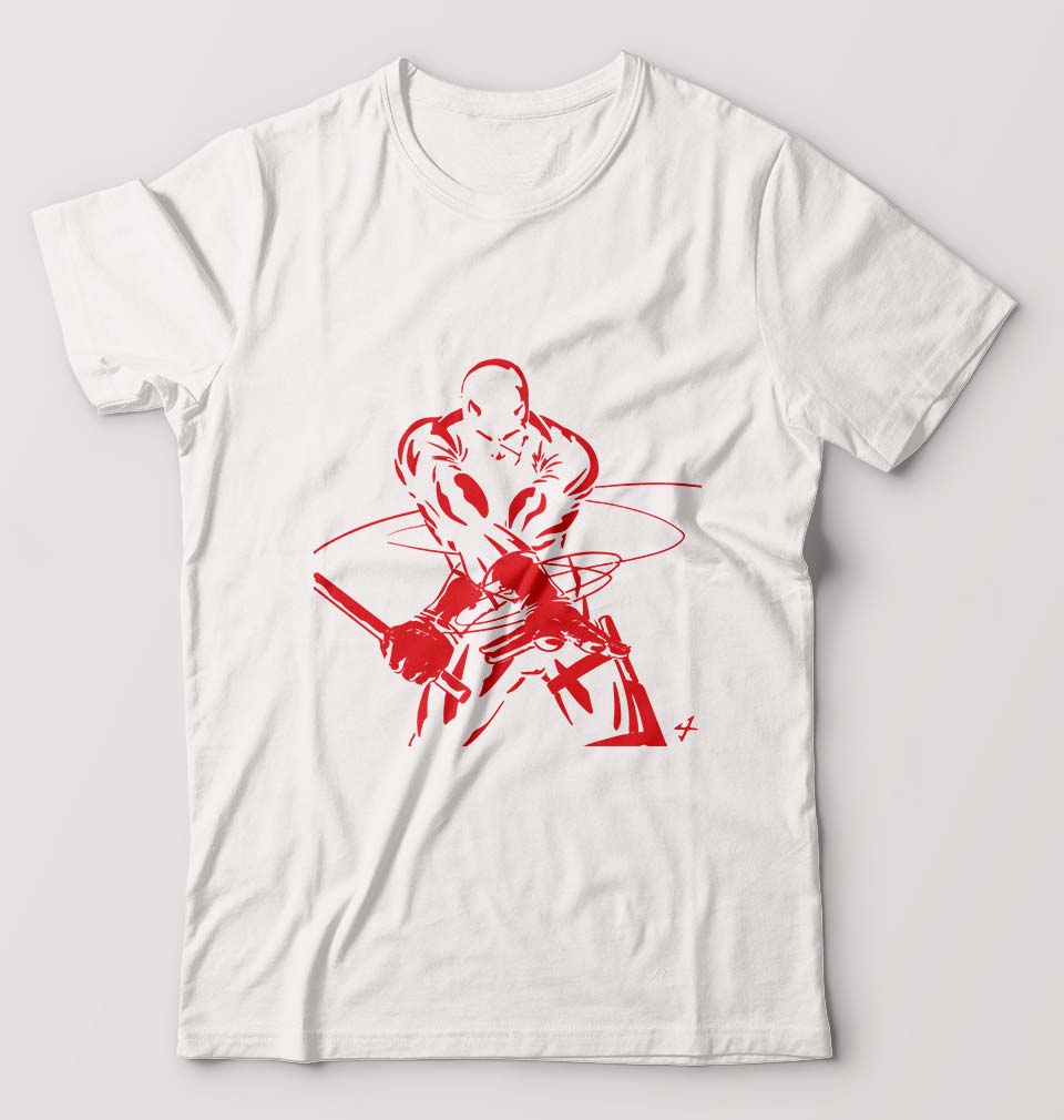 Daredevil T-Shirt for Men-White-Ektarfa.online