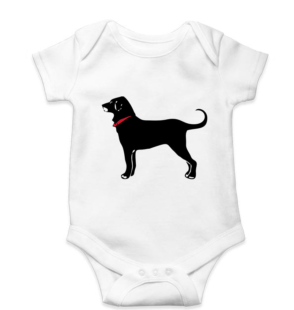 Black Dog Kids Romper For Baby Boy/Girl-0-5 Months(18 Inches)-White-Ektarfa.online