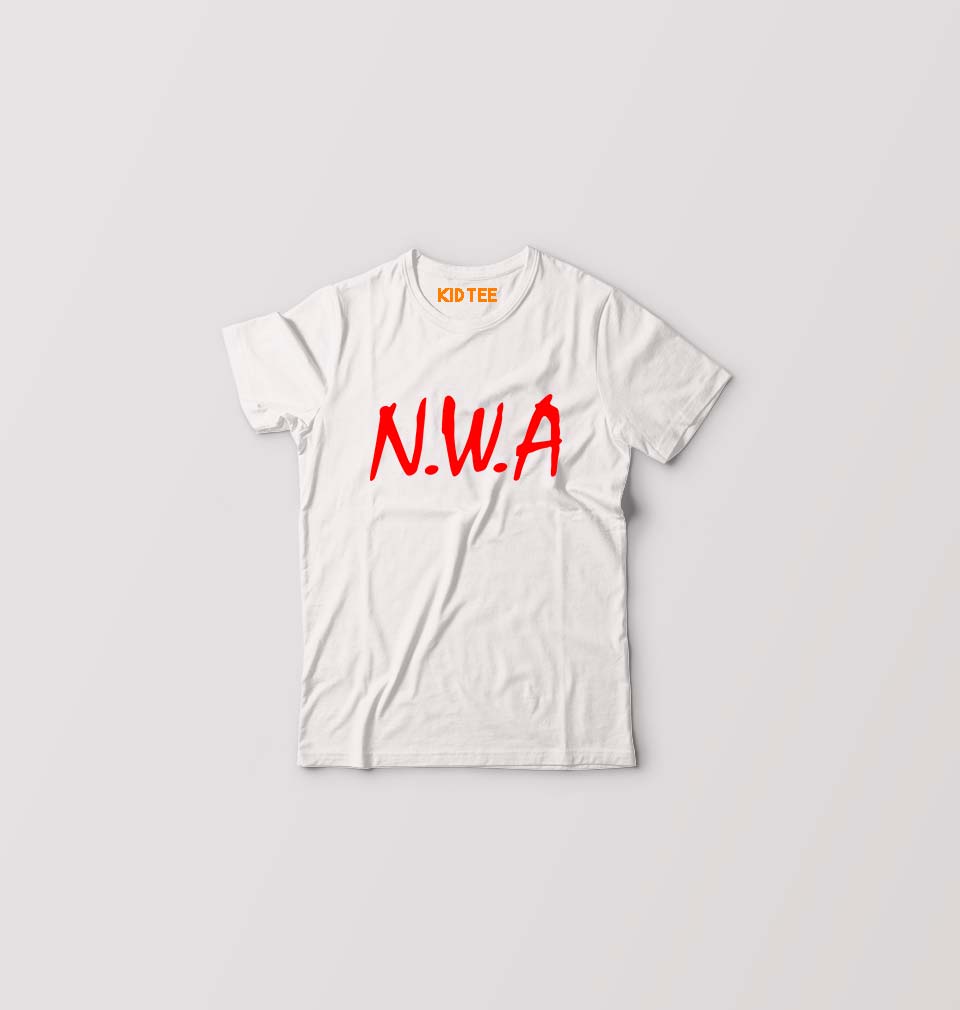 NWA Kids T-Shirt for Boy/Girl-White-Ektarfa.online