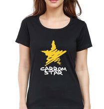 Load image into Gallery viewer, Carrom Star T-Shirt for Women-Black-Ektarfa.online
