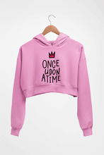 Load image into Gallery viewer, Once Upon a Time Crop HOODIE FOR WOMEN-Light Baby Pink-Ektarfa.online
