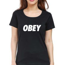Load image into Gallery viewer, Obey T-Shirt for Women-Black-Ektarfa.online
