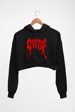 Load image into Gallery viewer, XXXtentacion Revenge Crop HOODIE FOR WOMEN-Black-Ektarfa.online
