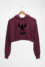 Load image into Gallery viewer, Cristiano Ronaldo CR7 Crop HOODIE FOR WOMEN-Maroon-Ektarfa.online
