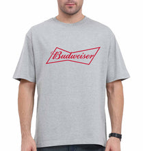 Load image into Gallery viewer, Budweiser Oversized T-Shirt for Men-Grey-Ektarfa.online
