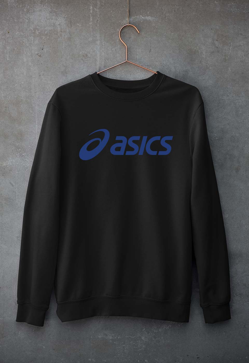 Asics Unisex Sweatshirt for Men/Women-Black-Ektarfa.online