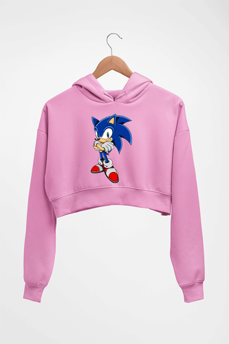 Sonic Crop HOODIE FOR WOMEN-Light Baby Pink-Ektarfa.online