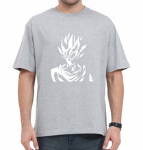 Load image into Gallery viewer, Anime Goku Oversized T-Shirt for Men-Grey-Ektarfa.online
