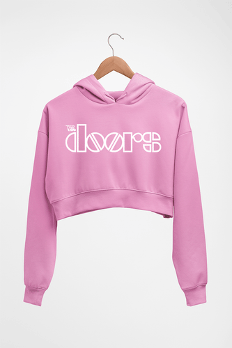 The Doors Crop HOODIE FOR WOMEN-Light Baby Pink-Ektarfa.online