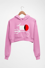Load image into Gallery viewer, Mahakal Mahadev Bholenath Shiva Shivji Crop HOODIE FOR WOMEN-Light Baby Pink-Ektarfa.online
