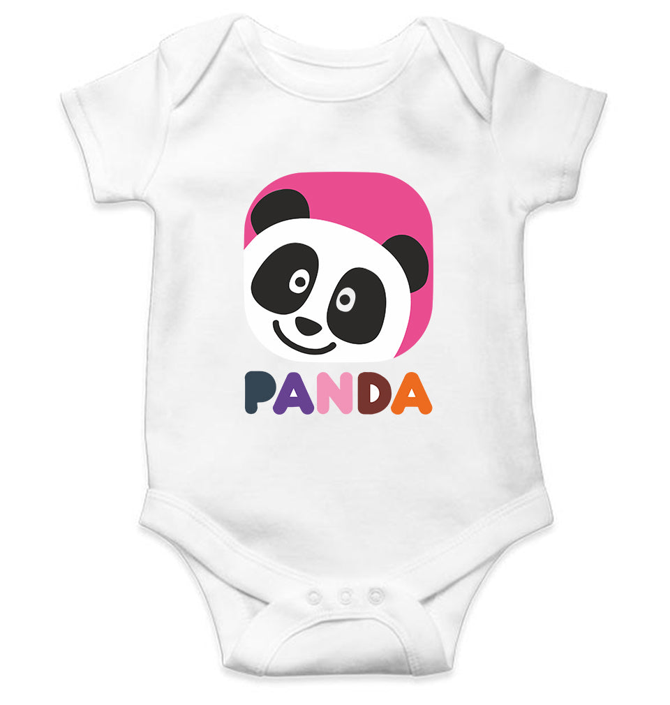 Panda Kids Romper Kids Romper For Baby Boy/Girl-0-5 Months(18 Inches)-White-Ektarfa.online