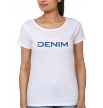 Load image into Gallery viewer, Denim T-Shirt for Women-White-Ektarfa.online
