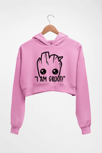 Load image into Gallery viewer, Groot Crop HOODIE FOR WOMEN-Light Baby Pink-Ektarfa.online
