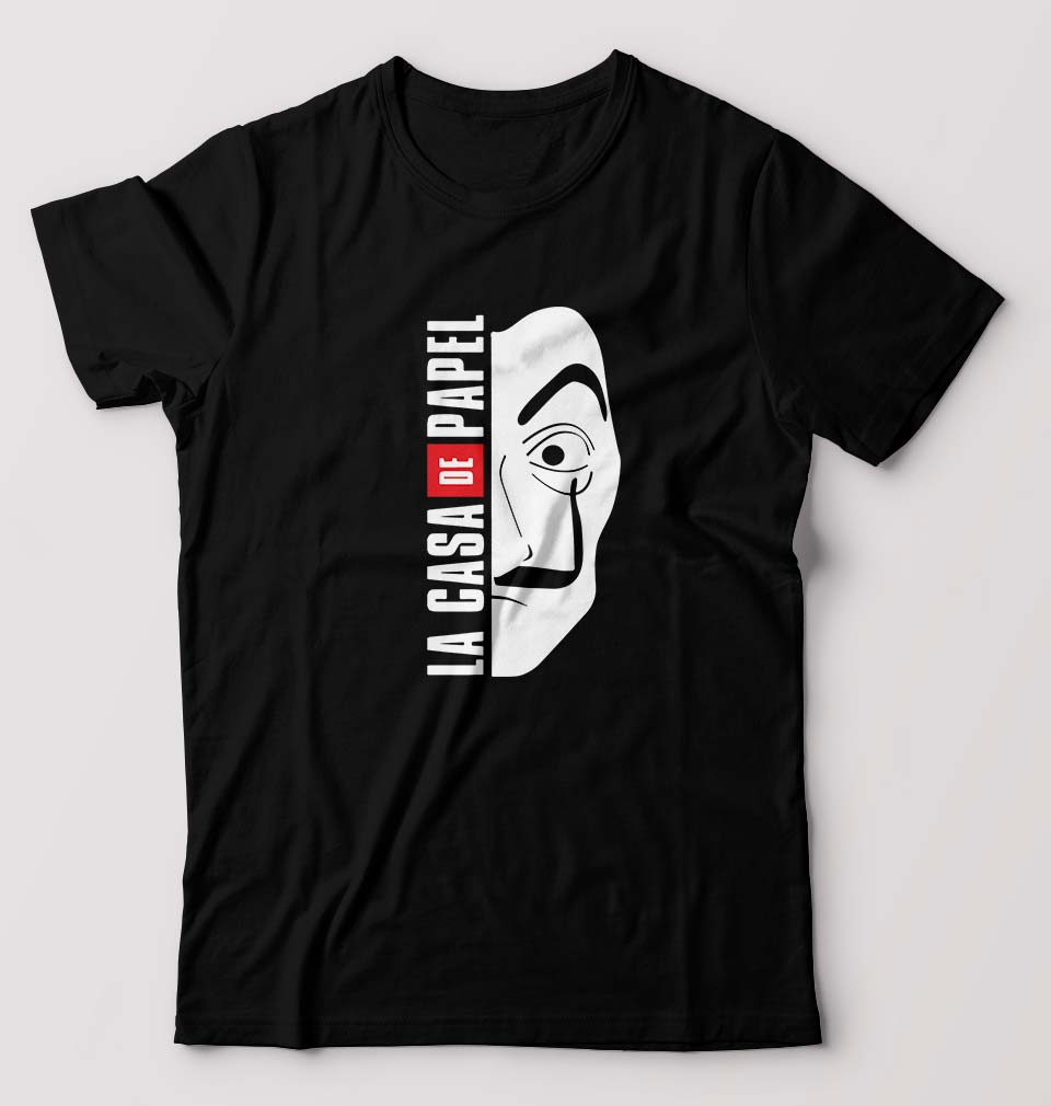 Money Heist T-Shirt for Men-Black-Ektarfa.online