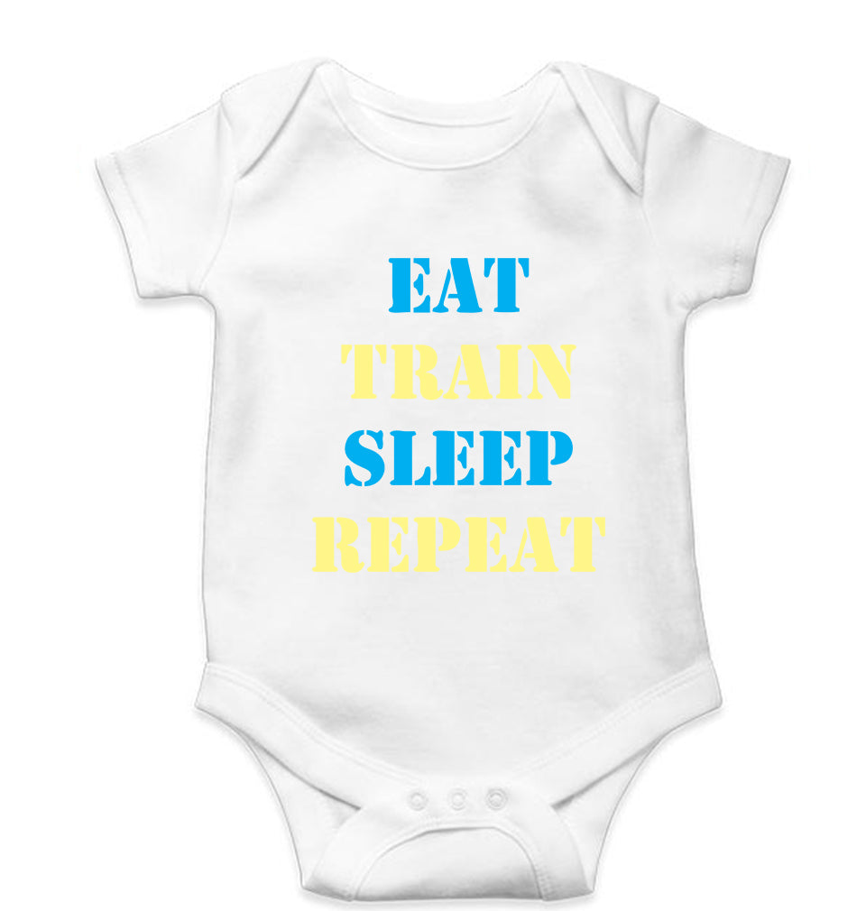 Gym Kids Romper For Baby Boy/Girl-White-Ektarfa.online