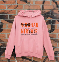 Load image into Gallery viewer, Nirbhau Nirvair Unisex Hoodie for Men/Women-Light Pink-Ektarfa.online
