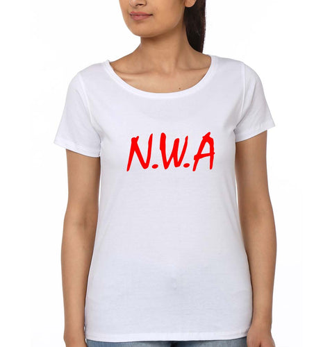 NWA T-Shirt for Women-White-Ektarfa.online