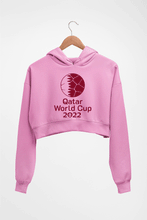 Load image into Gallery viewer, FIFA World Cup Qatar 2022 Crop HOODIE FOR WOMEN-Light Baby Pink-Ektarfa.online
