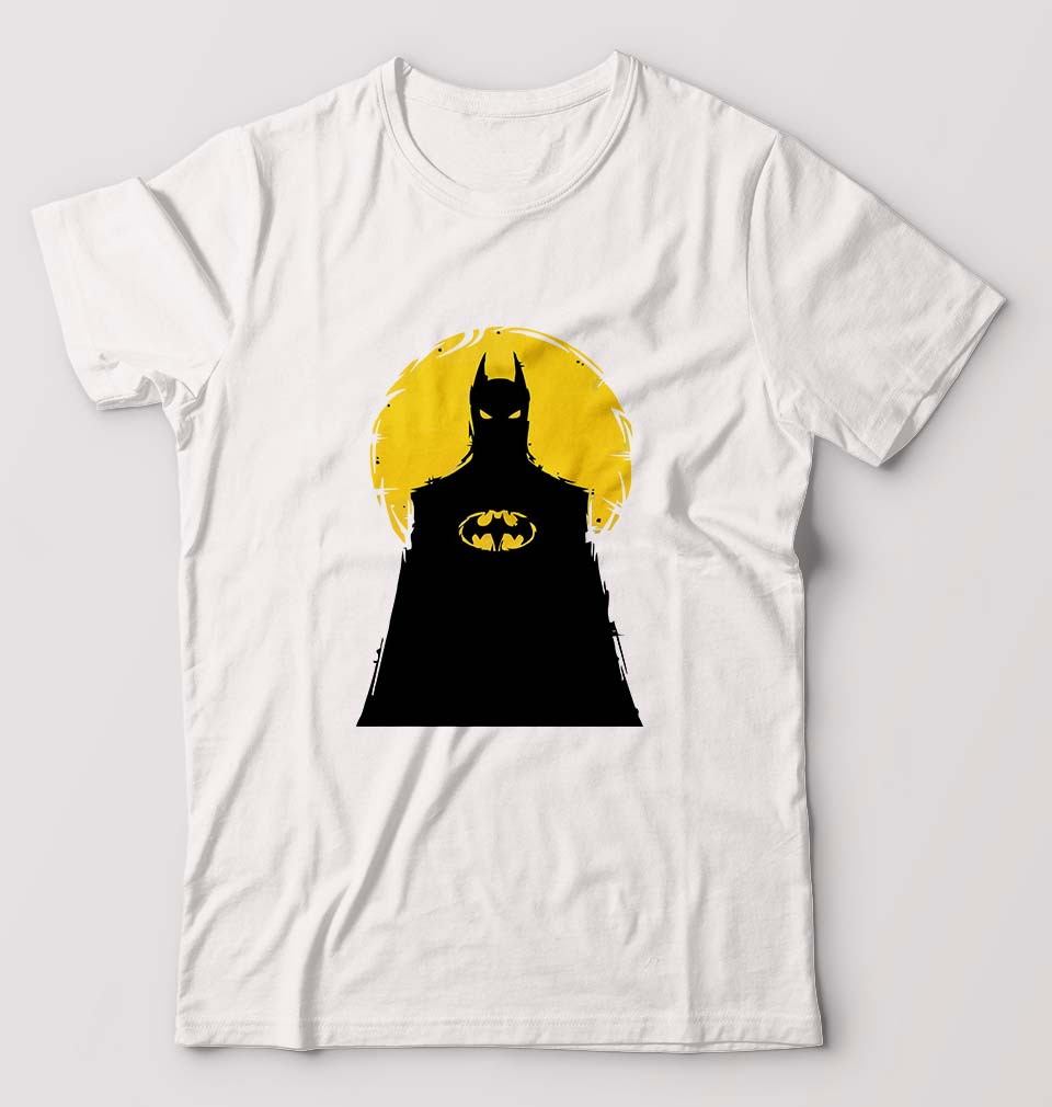 Batman Superhero T-Shirt for Men-White-Ektarfa.online