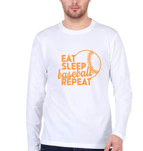 Load image into Gallery viewer, Baseball Full Sleeves T-Shirt for Men-White-Ektarfa.online
