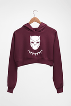 Load image into Gallery viewer, Black Panther Superhero Crop HOODIE FOR WOMEN-Maroon-Ektarfa.online
