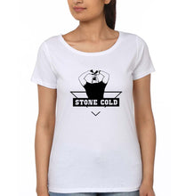 Load image into Gallery viewer, Stone Cold Steve Austin (WWE) T-Shirt for Women-White-Ektarfa.online
