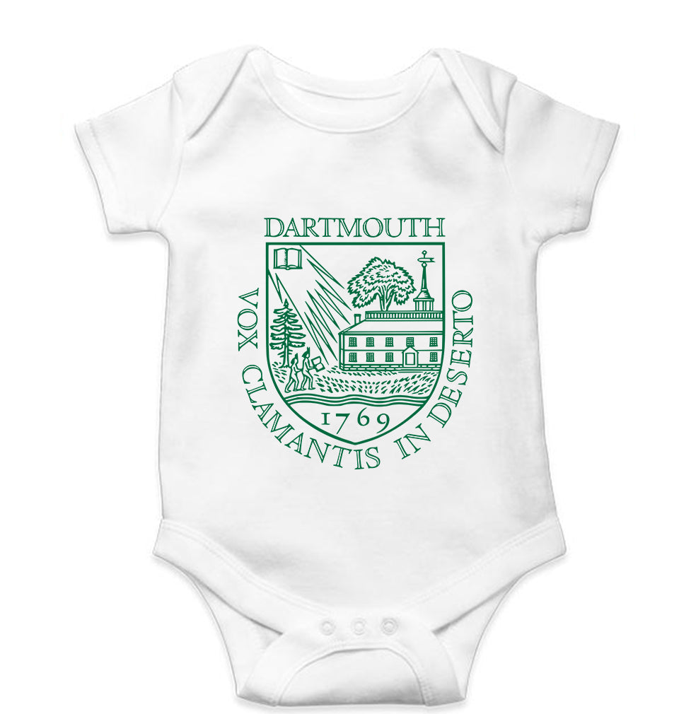 Dartmouth College Kids Romper Kids Romper For Baby Boy/Girl-0-5 Months(18 Inches)-White-Ektarfa.online