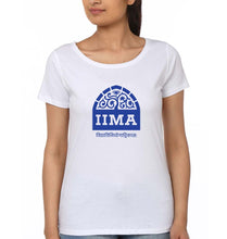 Load image into Gallery viewer, IIMA Ahmedabad T-Shirt for Women-White-Ektarfa.online
